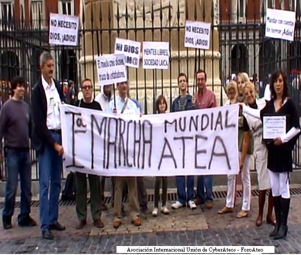 I Marcha Mundia Ateal Atea (Madrid, septiembre del 2008)